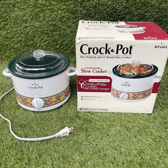 Rival 2-quart Slow Cooker Crock Pot Model 3122CH Chili Pepper Design With Box - Picture 6 of 10